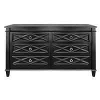 Plantation 6 Drawer Chest - Black