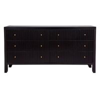 Ariana 6 Drawer Chest - Black