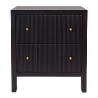 Ariana Bedside Table - Large Black