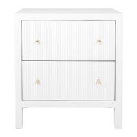 Ariana Bedside Table - Large White