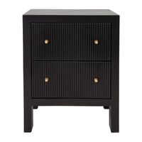 Ariana Bedside Table - Small Black
