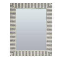 Indi Bone Inlay Wall Mirror - Grey