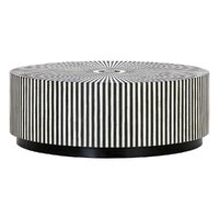 Makayla Bone Inlay Coffee Table - Black