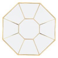 Amari Octagonal Mirror - Gold