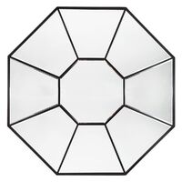 Amari Octagonal Mirror - Black