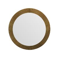 August Round Mirror - Gold