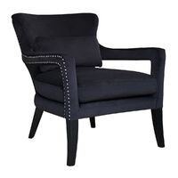 Blake Occasional Chair - Black Velvet