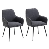 Lula Dining Chair - Charcoal  Minimum purchase of two chairs required.