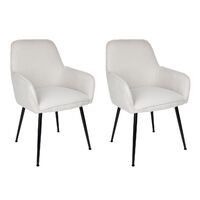 Lula Dining Chair - Natural Linen Minimum purchase of two chairs required.