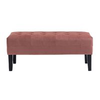 Nottingham Bench Ottoman - Dusty Pink Velvet
