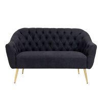 Newington 2 Seater Sofa - Black Linen