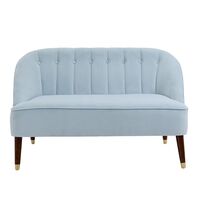 Reyne 2 Seater Sofa - Ice Blue Velvet