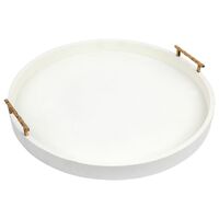 Palm Springs Round Tray - Large Off White