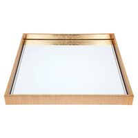 Miles Mirrored Tray - Medium Gold