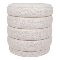 Demi Stool - Off White Linen