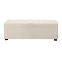 Soho Storage Bench Ottoman - Ivory