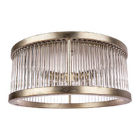 Francine Flush Mount - Antique Silver