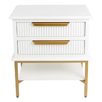Aimee Bedside Table - Small White