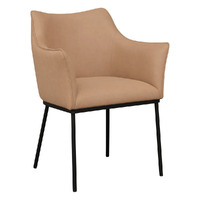 Alpha Dining Chair - Tan Vegan Leather