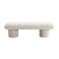 Eleanor Bench Ottoman Oyster Jacquard