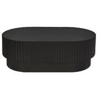 Avery Oval Coffee Table Black