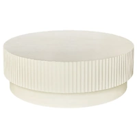 Avery Round Coffee Table Ivory