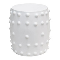 Otto Concrete Stool - White
