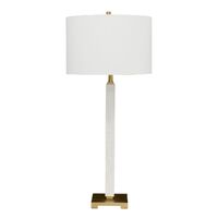 Essex Marble Table Lamp - White