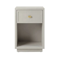 Logan Bedside Table - Petite Grey