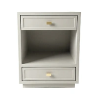 Logan Bedside Table - Small Grey