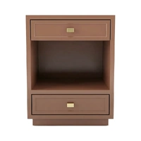 Logan Bedside Table - Small Mocha Mousse
