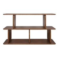 Tudor Oak Shelving Unit - 2 Tier Walnut