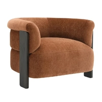 Arcadia Arm Chair Rust Chenille