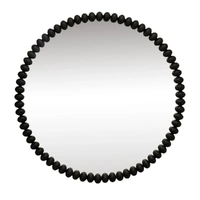 Esme Round Wall Mirror Black