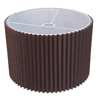 Nina Pleated Drum Shade - Medium Espresso