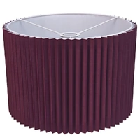 Nina Pleated Drum Shade - Medium Plum