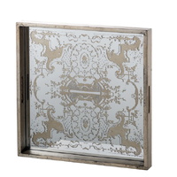Regal Mirrored Square Tray