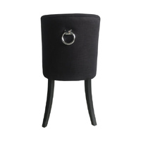 Cordelia Dining Chair Black Chrome Ring