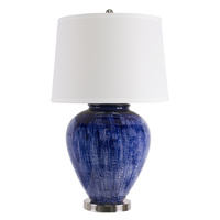 Athena Dark Blue Table Lamp with shade