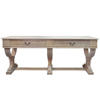Curtis 2 Drawer Large Console Natural Reclaimed timber
