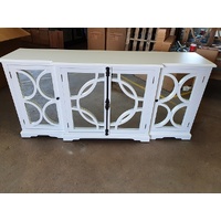Keats Sideboard White with Mirror Backing