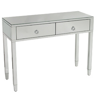 Glamour Mirrored 2 Drawers Console