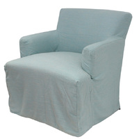 Slip Cover Nantucket for Armchair Duck Egg Blue