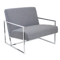 Jaxson Large Armchair Grey Metal Frame