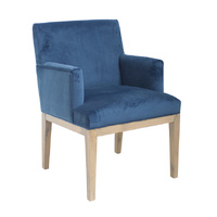 Brook Armed Dining Chair Royal Blue