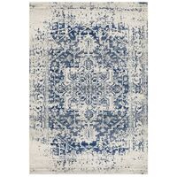 Horizon White Navy Transitional Rug 230x160cm