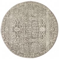 Homage Grey Transitional Rug 150x150cm