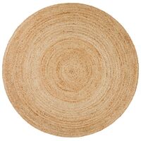 Round Jute Natural Rug 120x120cm