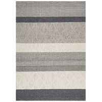 Karlsson Wool Hatch Textured Rug 225x155cm