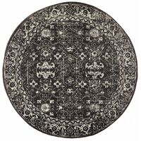 Estella Charcoal Transitional Rug 150x150cm